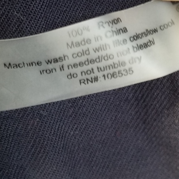 Sundays Andrea Long Sleeve Twill Top In Navy Size XS - Picture 11 of 13